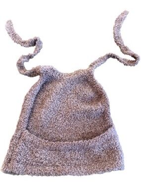 SKIMS Fuzzy Tie-Back Crop Top - Light Mauve